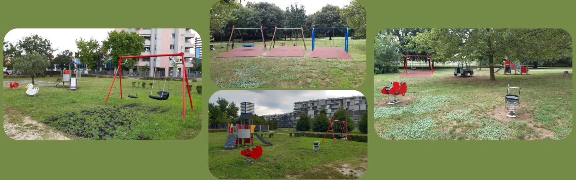 Giochi inclusivi nei parchi cittadini