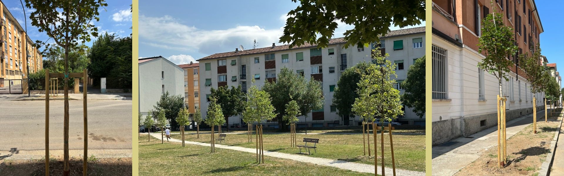 Depavimentazione marciapiedi via Trivellini e altre