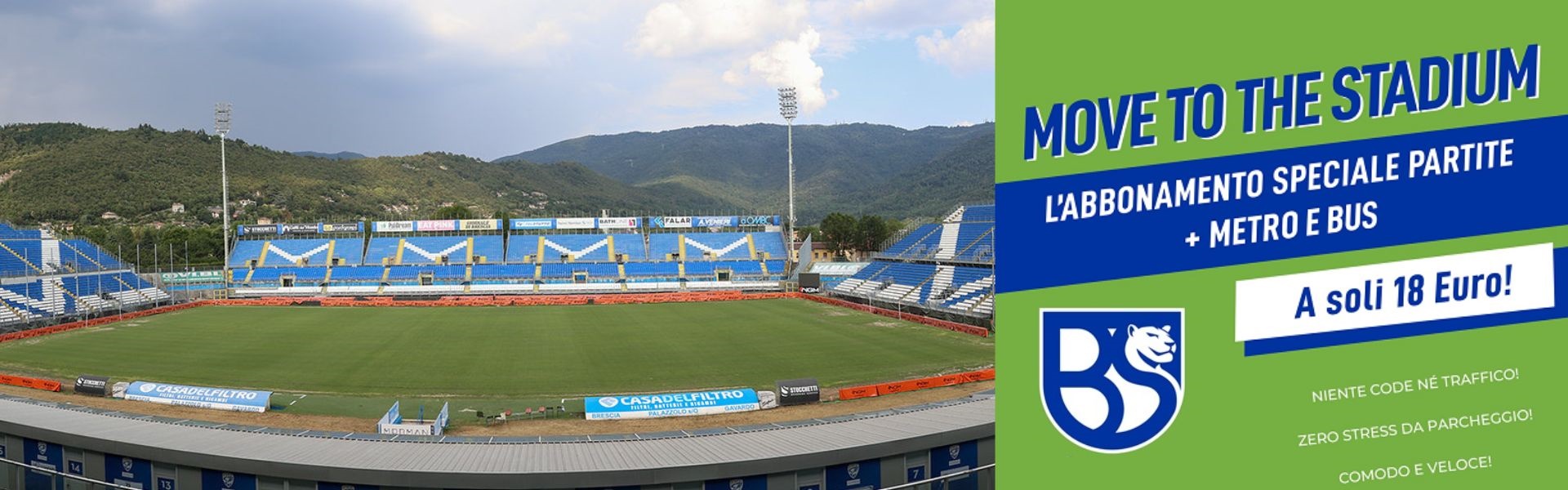 Abbonamento trasporti tifosi Union Brescia