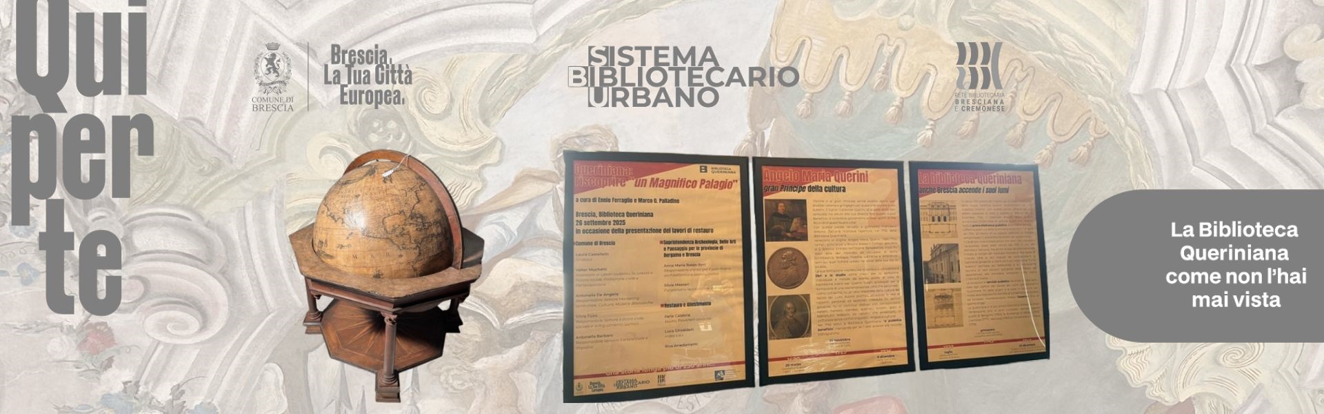 Qui per te. Queriniana. Mostre