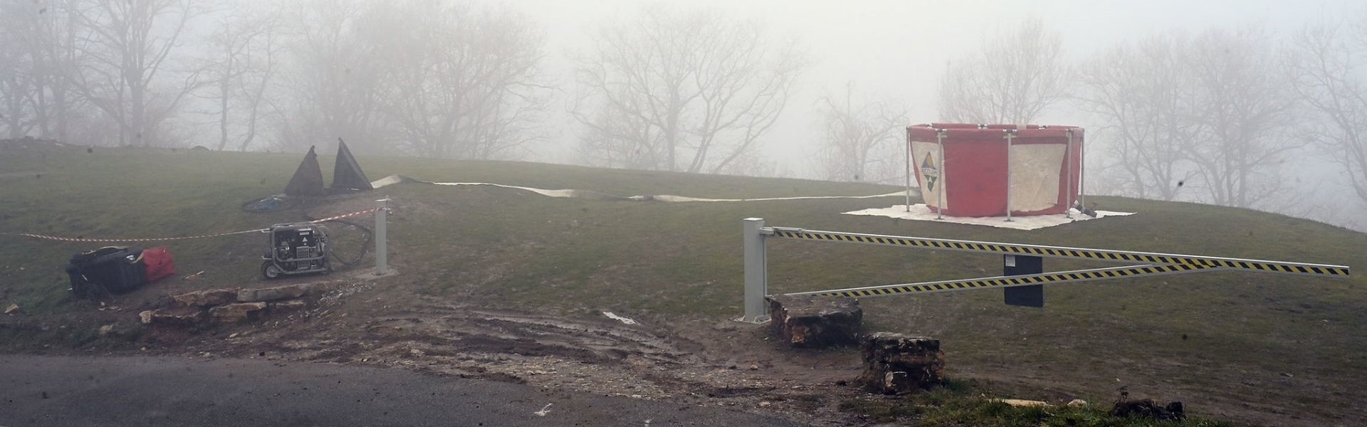 Vasca antincendio Maddalena. Apertura