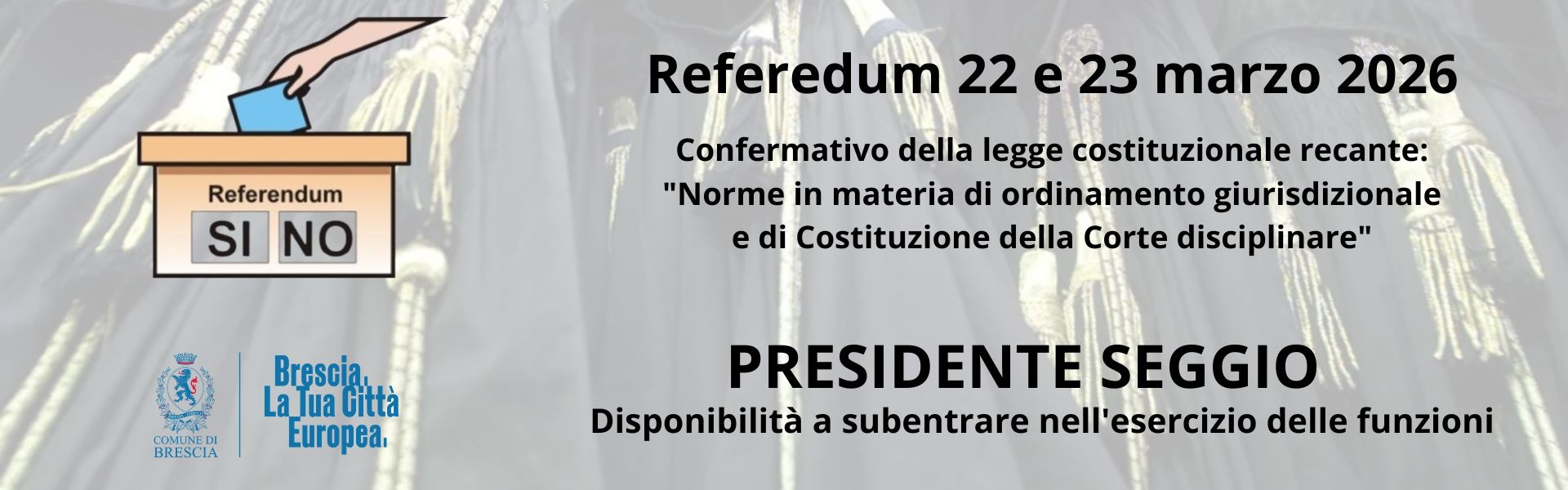 Referendum 2026. Presidente seggio