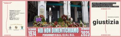 Commemorazione strage Piazza Loggia 2025