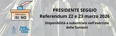 Presidenti seggio Referendum 2026